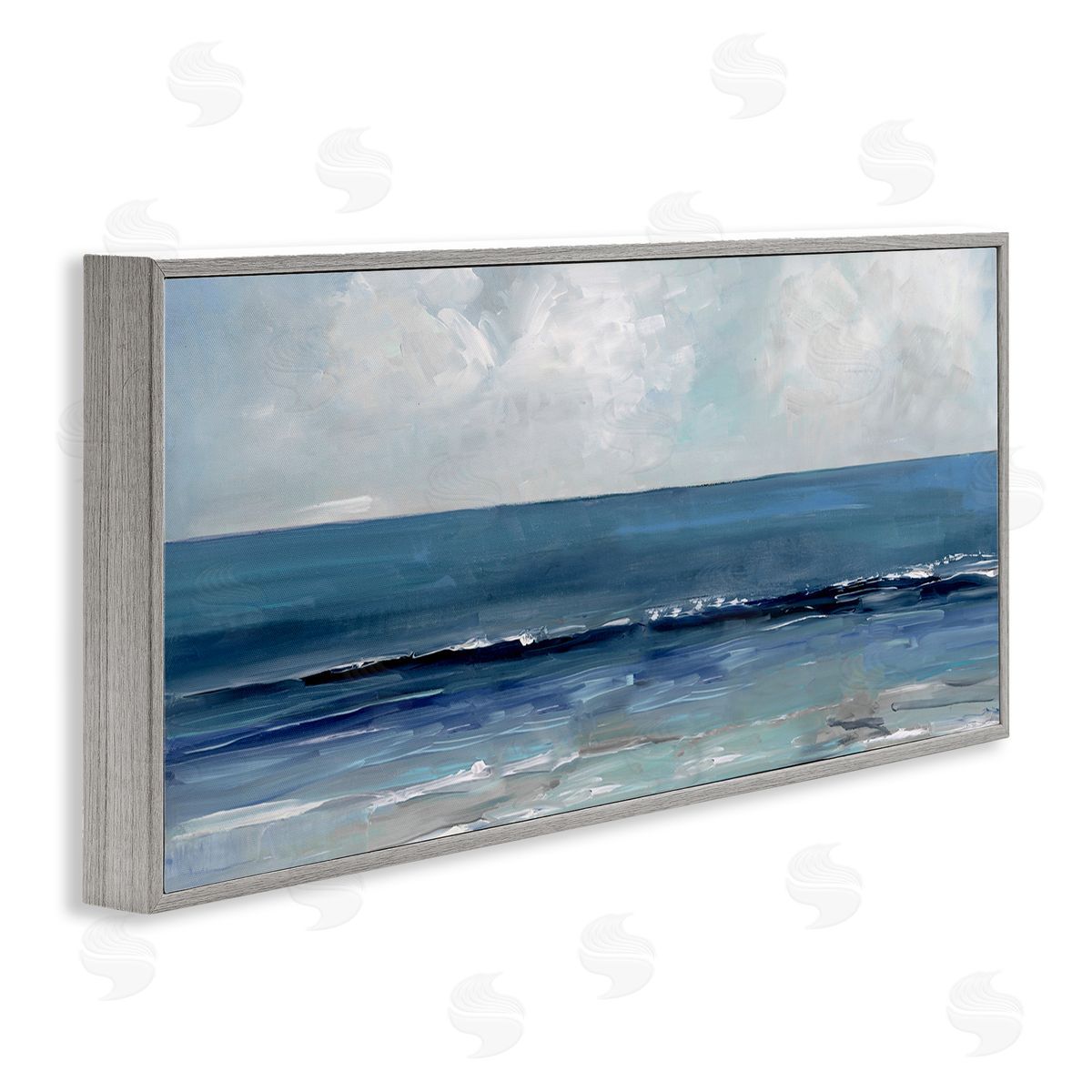 Sally Swatland Cloudy Ocean Waves Horizon 