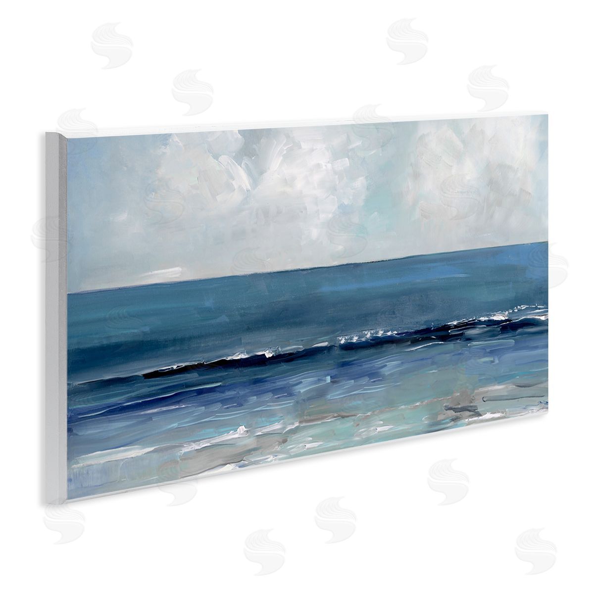 Sally Swatland Cloudy Ocean Waves Horizon 