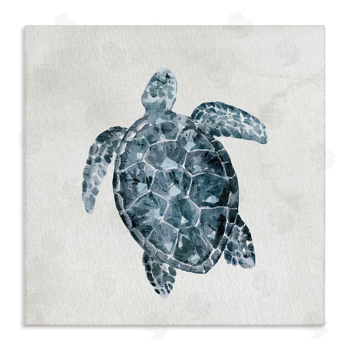 Kim Allen Sea Turtle Beach Portrait Stretched Canvas Wall Art Print