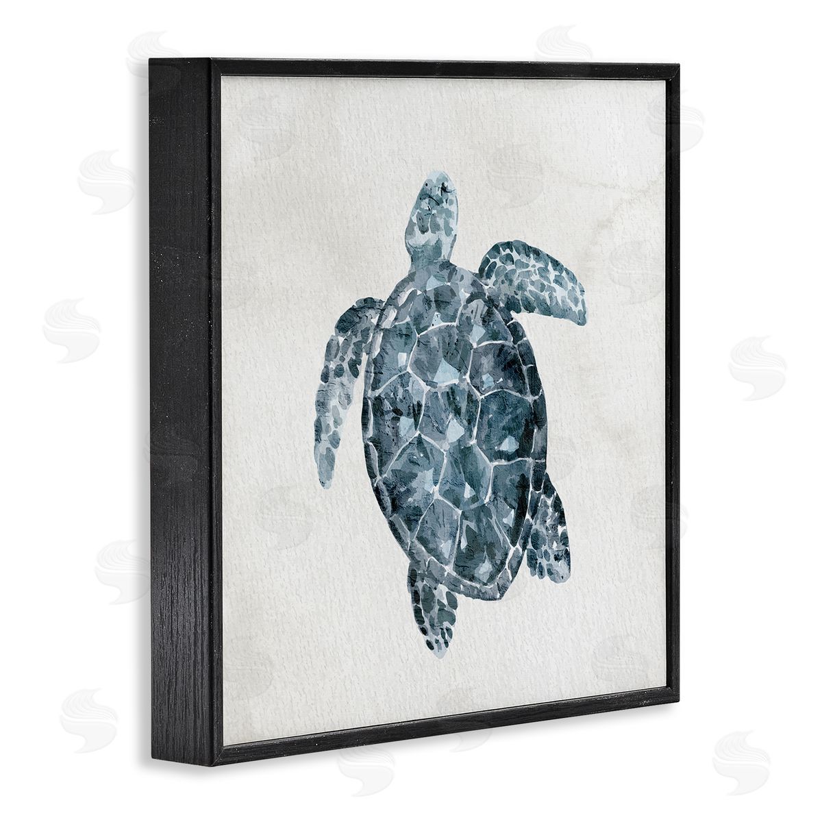Kim Allen Sea Turtle Beach Portrait Black Framed Glicee Wall Art Print