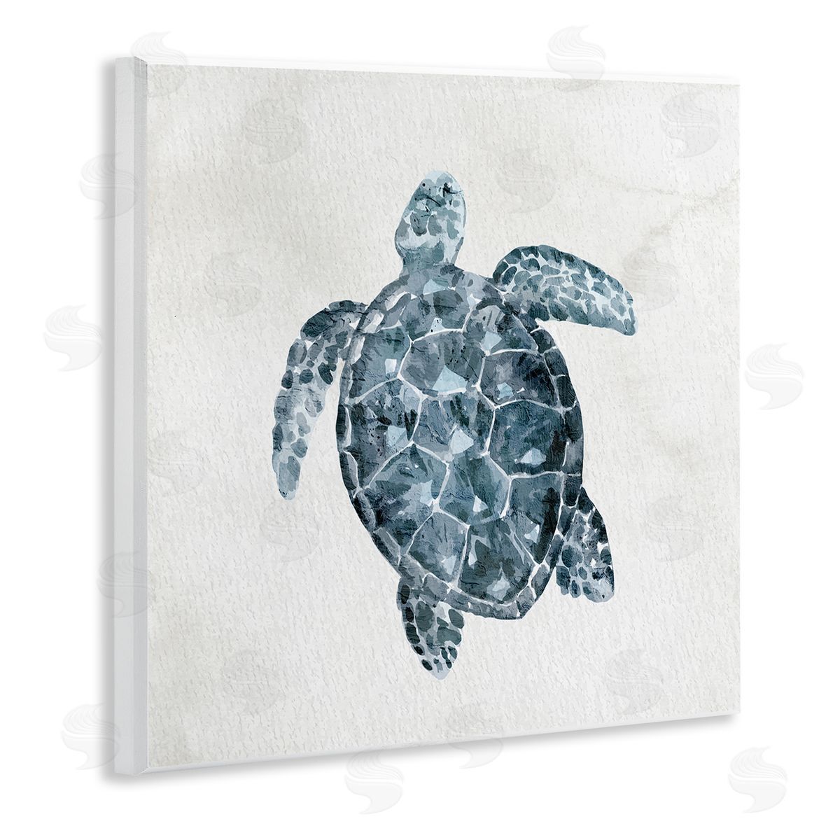 Kim Allen Sea Turtle Beach Portrait Wooden Wall Plaque Art Print