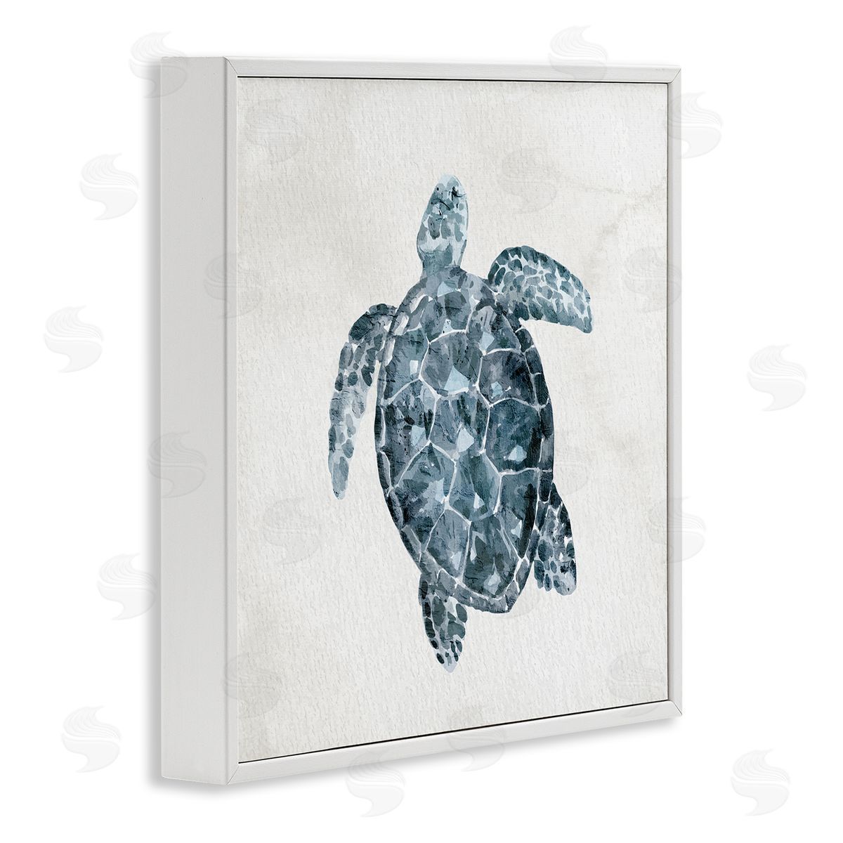 Kim Allen Sea Turtle Beach Portrait White Framed Glicee Wall Art Print