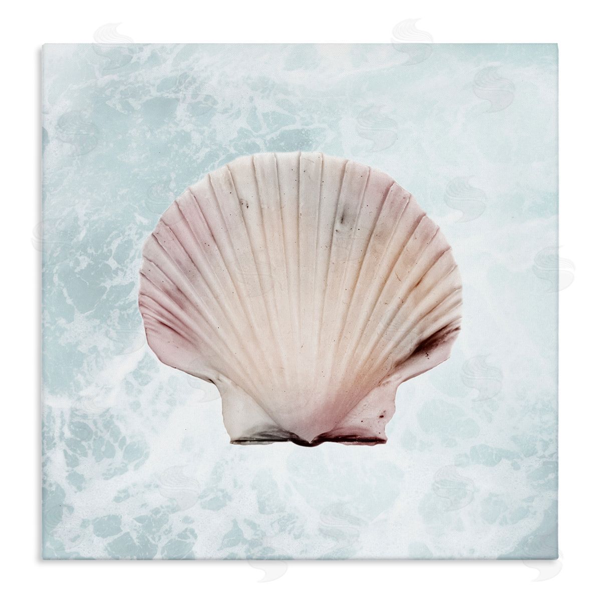 Marcus Prime Clam Shell Sea Water Stretched Canvas Wall Art Print