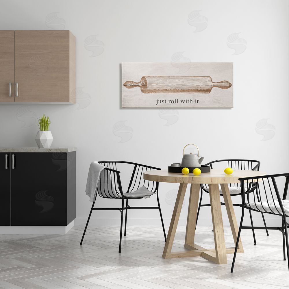 Stupell Studio Just Roll With It Phrase