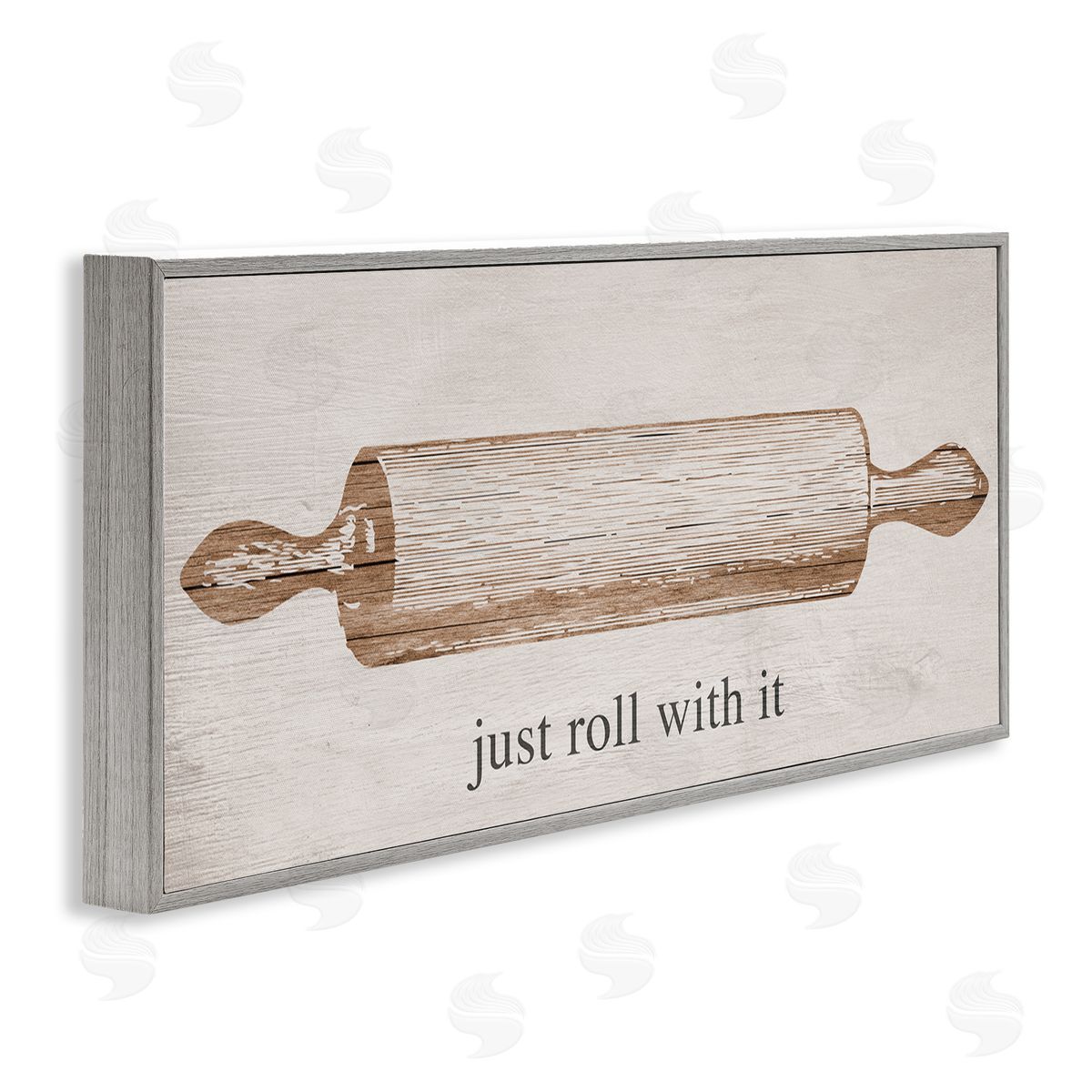 Stupell Studio Just Roll With It Phrase