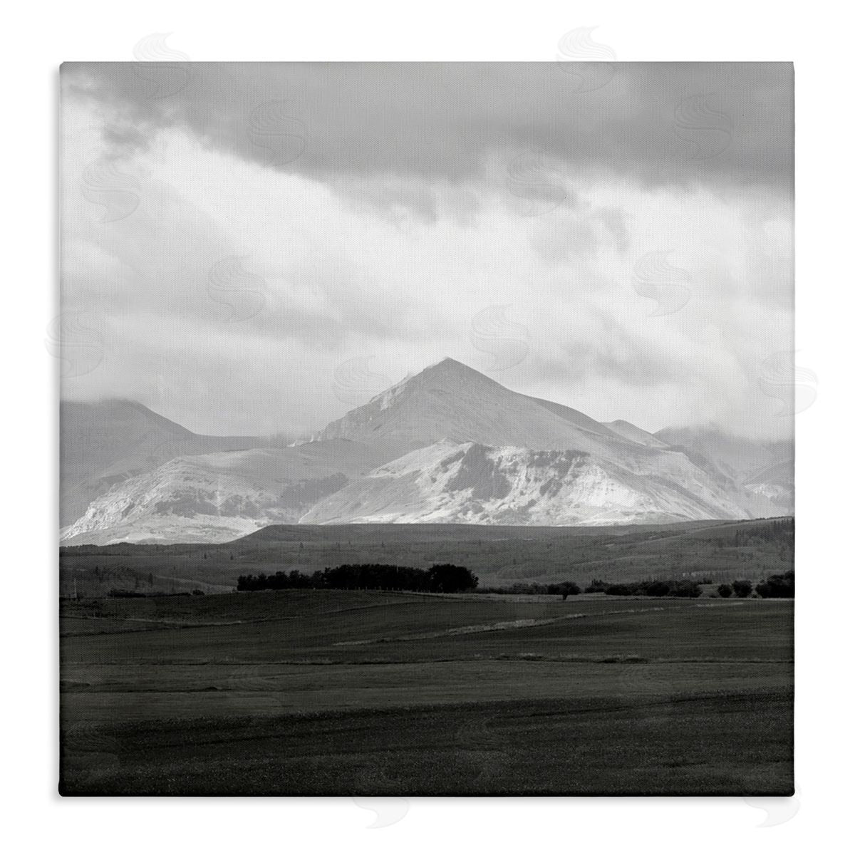 Carol Robinson Rural Mountain Peak Clouds Stretched Canvas Wall Art Print
