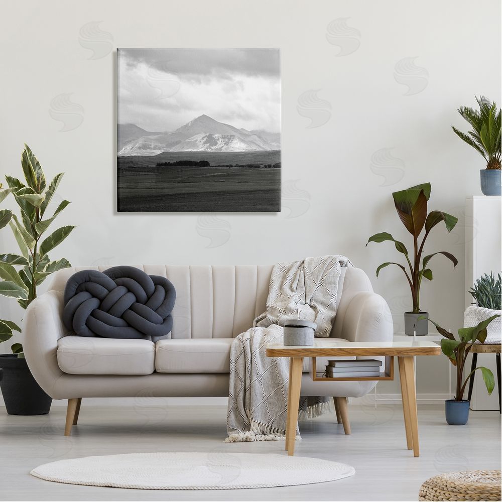 Carol Robinson Rural Mountain Peak Clouds Canvas Wall Art in Room