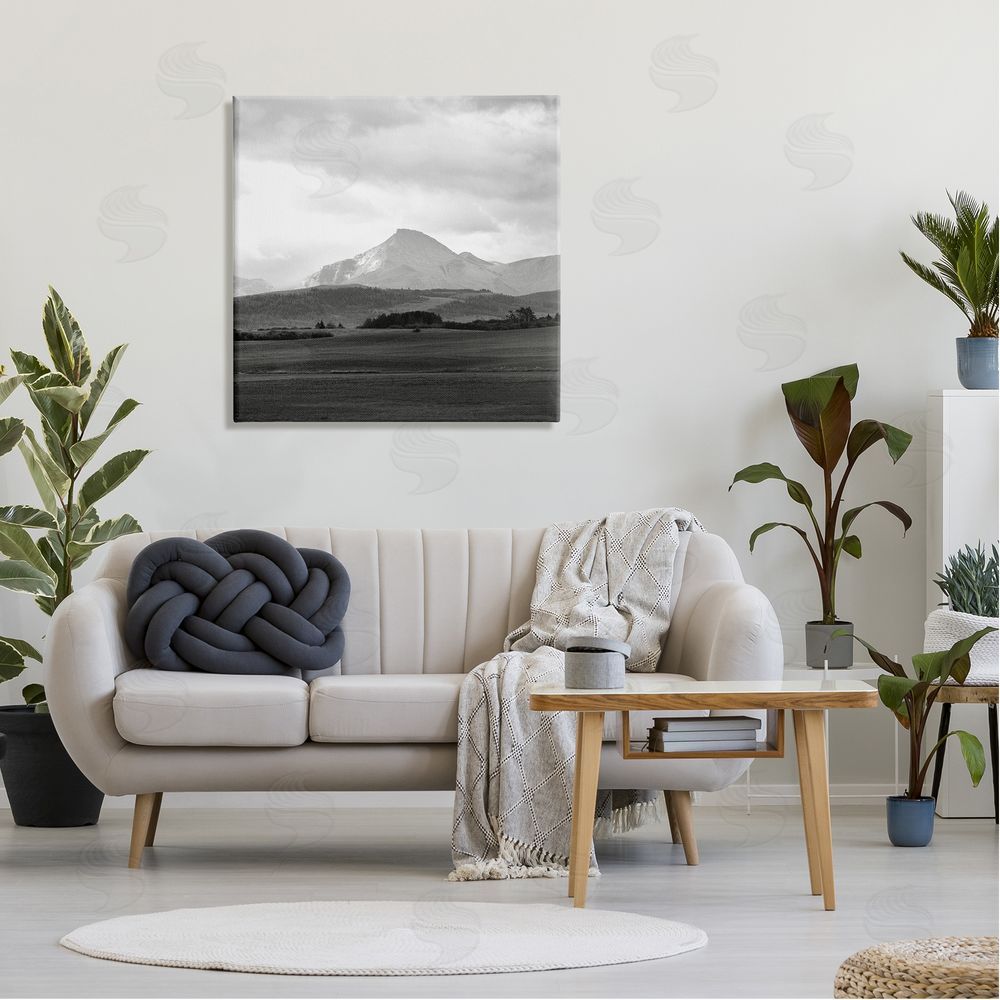 Carol Robinson Foggy Mountain Grassland Canvas Wall Art in Room