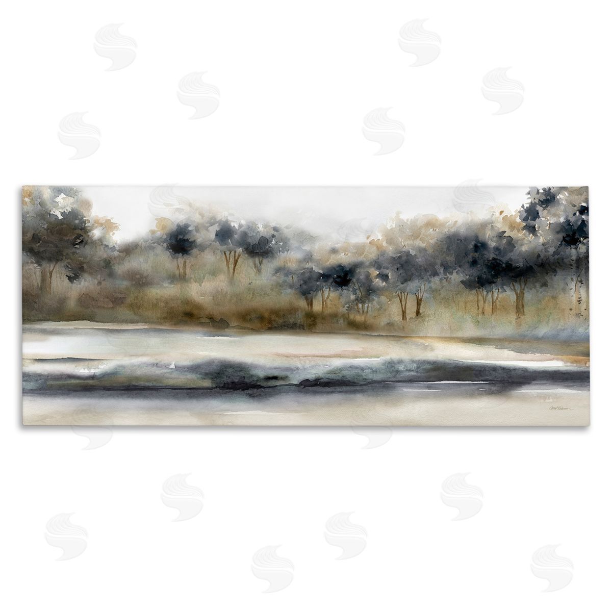 Abstract Nature Grove Scenery Canvas Wall Art, Home Decor by Carol Robinson
