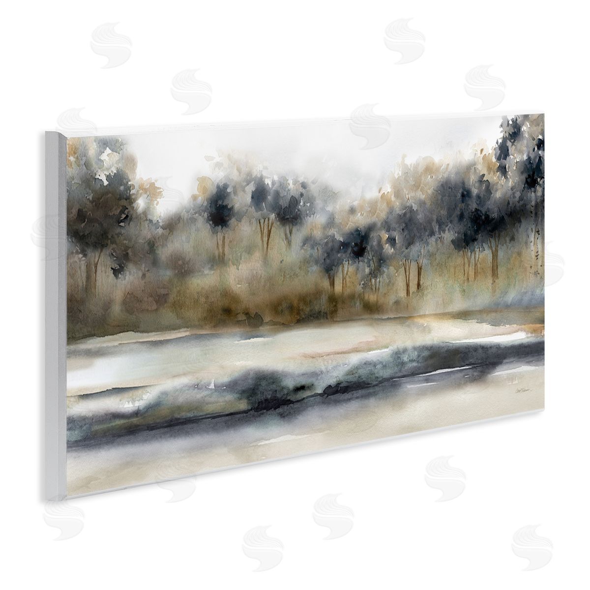 Abstract Nature Grove Scenery Wood Plaque Wall Art, Home Decor by Carol Robinson