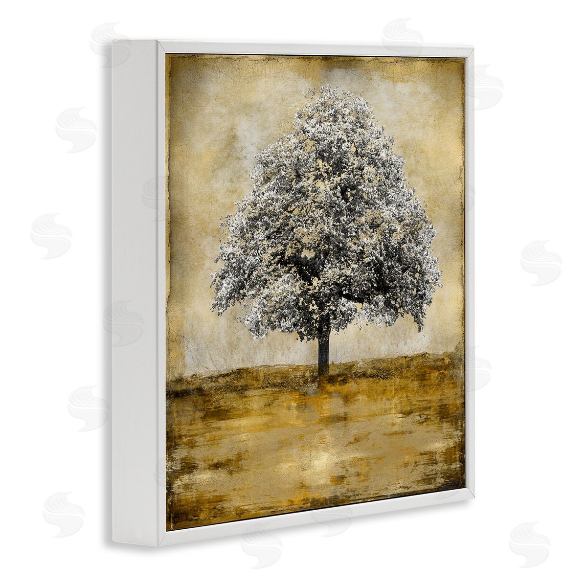 Eric Turner Vintage Style Tree Portrait White Framed Glicee Wall Art Print