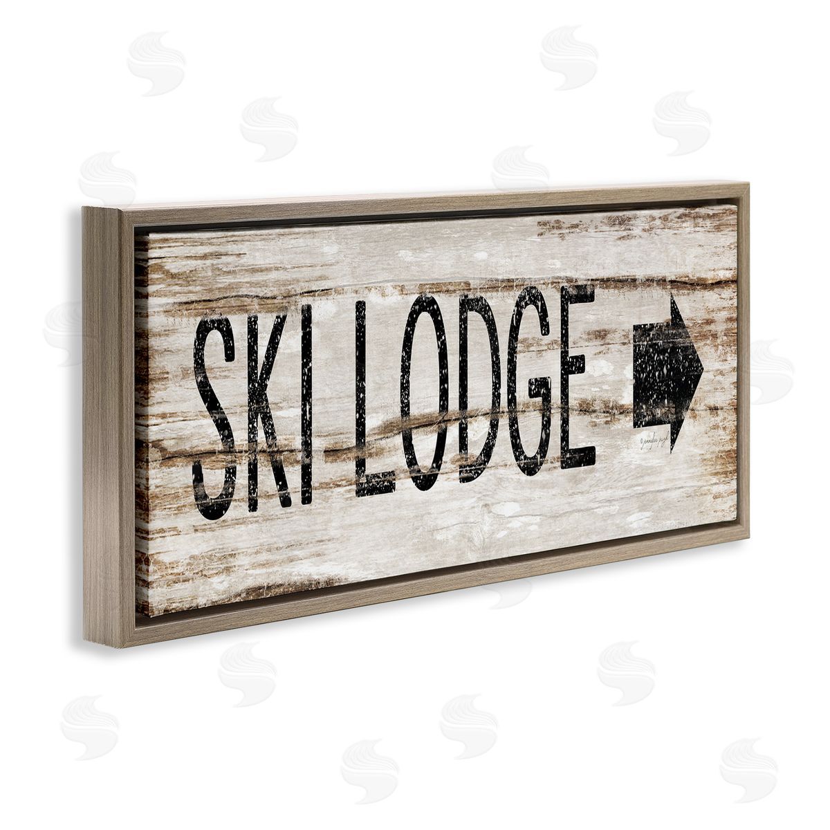 Jennifer Pugh Ski Lodge Rustic Sign
