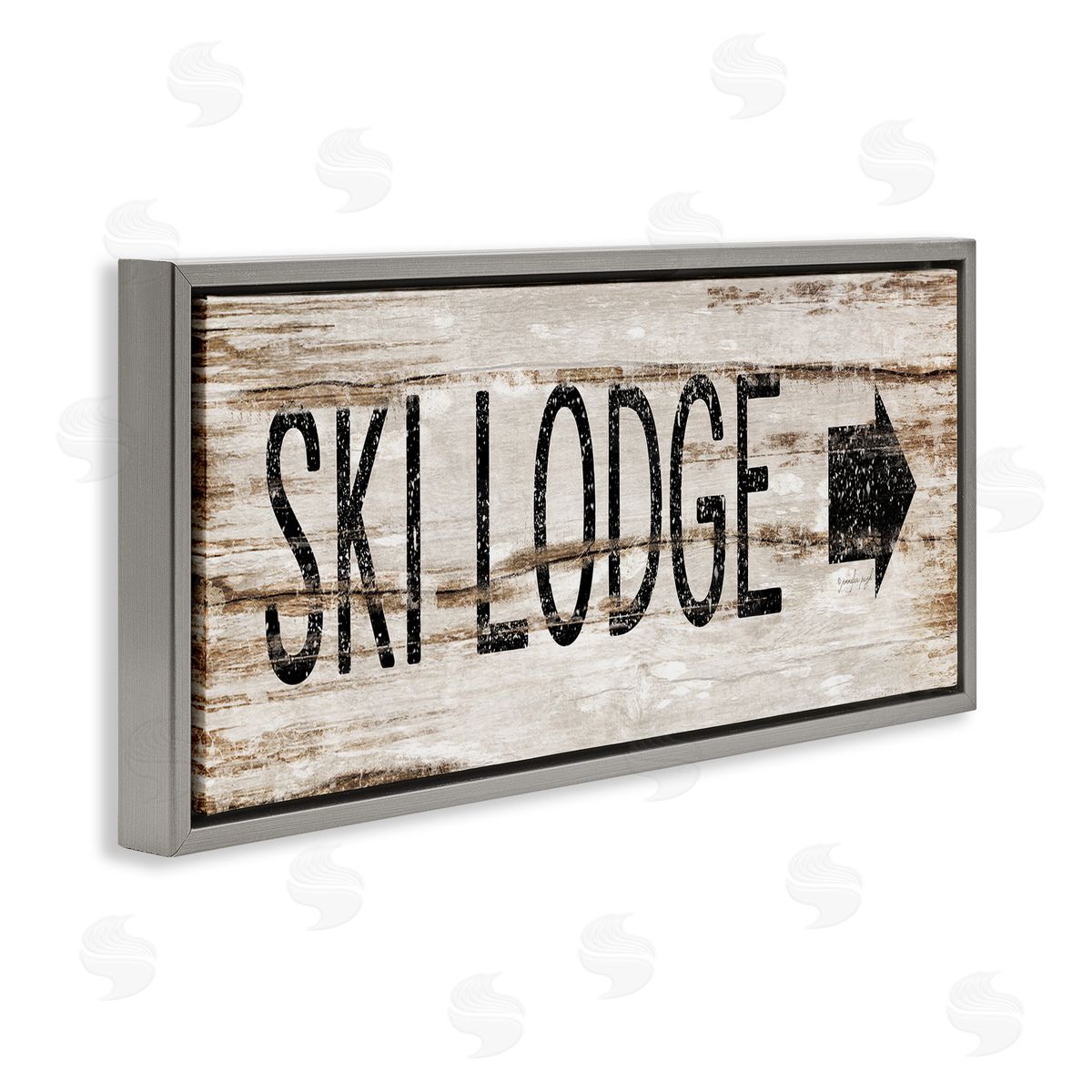 Jennifer Pugh Ski Lodge Rustic Sign