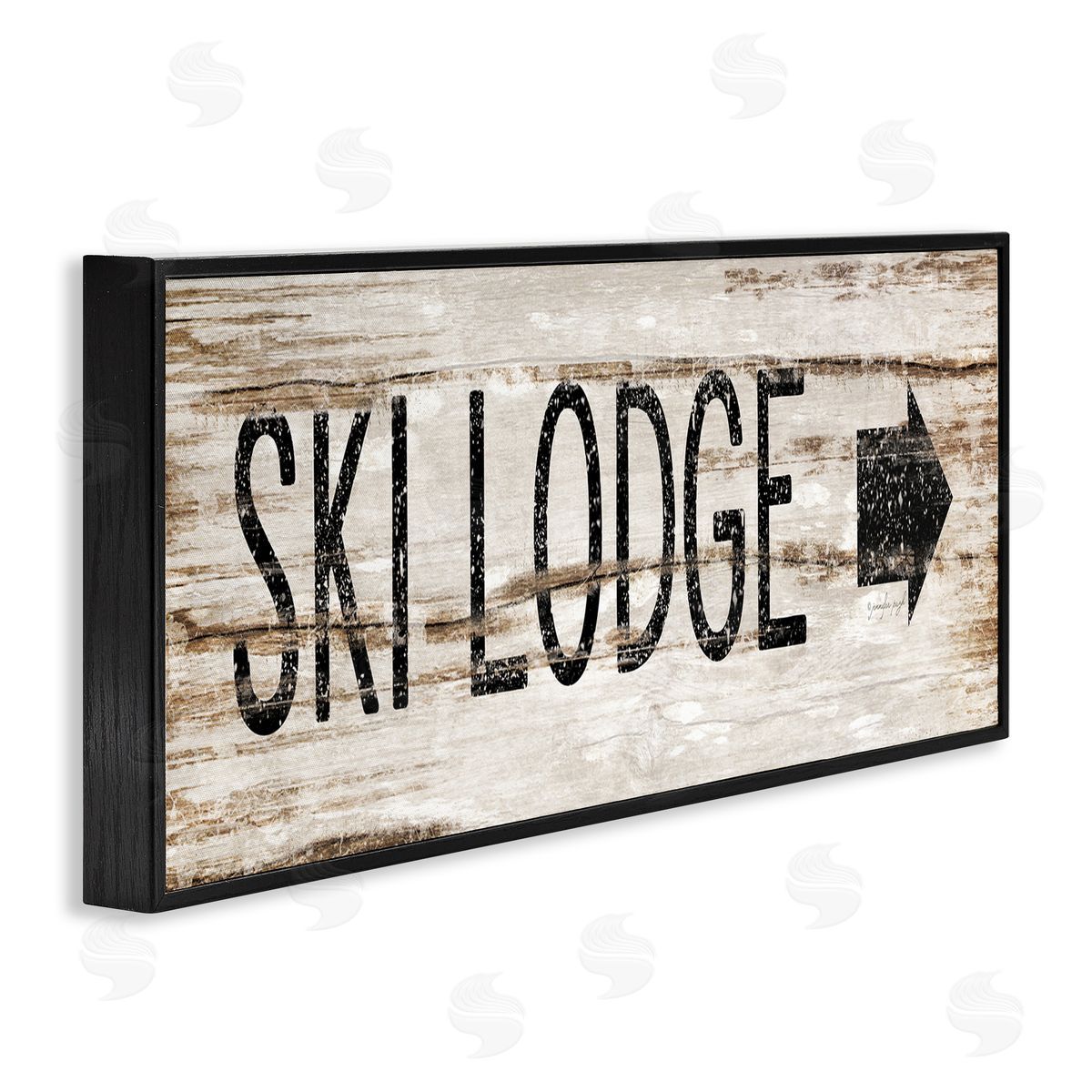 Jennifer Pugh Ski Lodge Rustic Sign