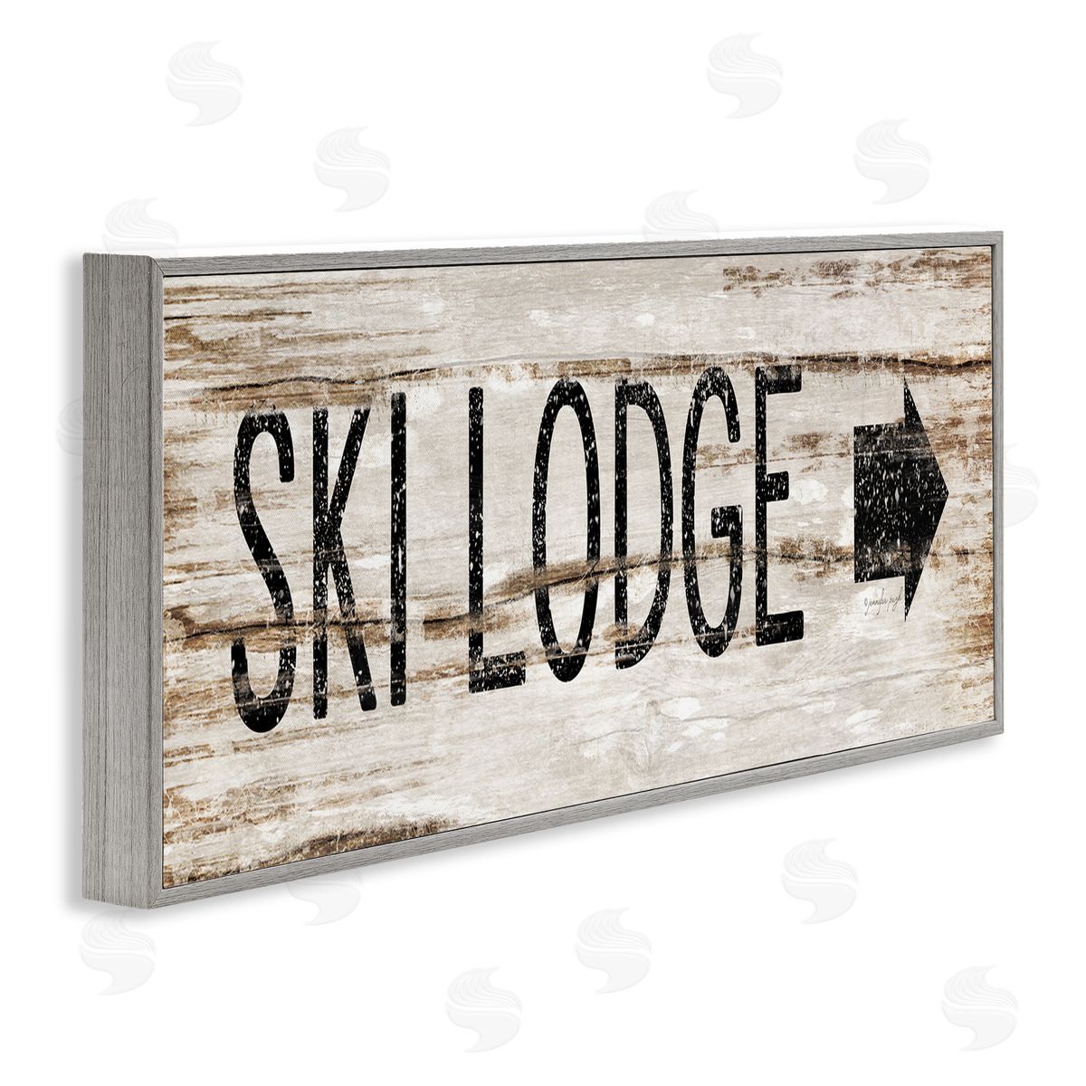 Jennifer Pugh Ski Lodge Rustic Sign