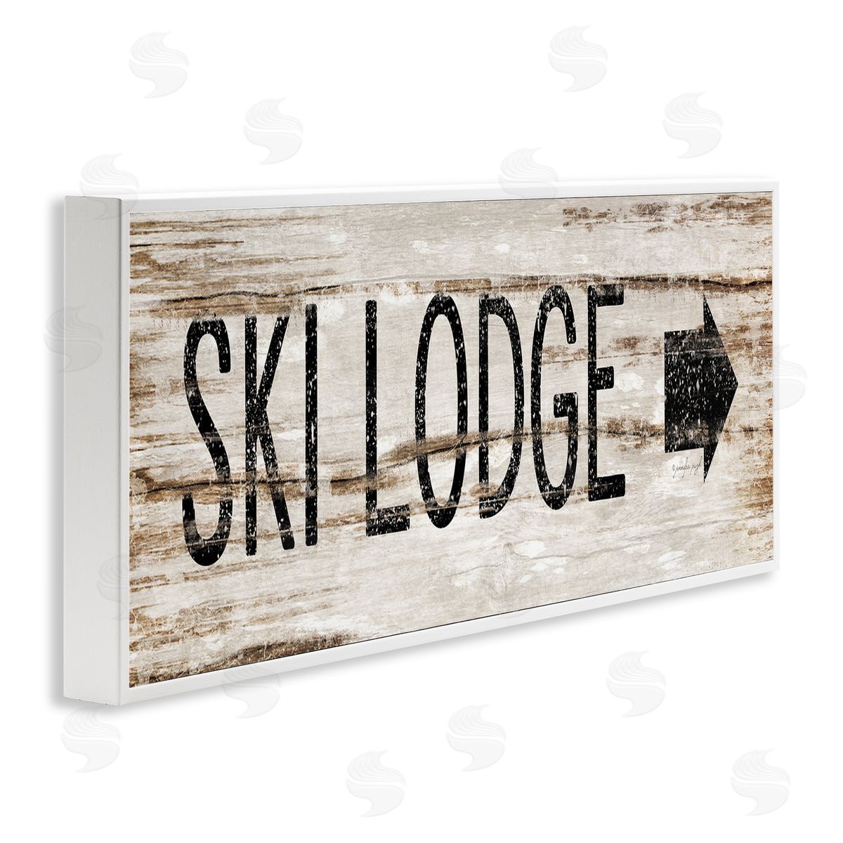 Jennifer Pugh Ski Lodge Rustic Sign
