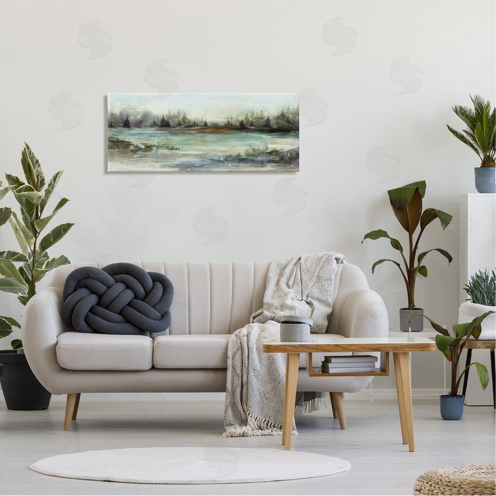 Nina Blue Woodland Nature Pond Landscape