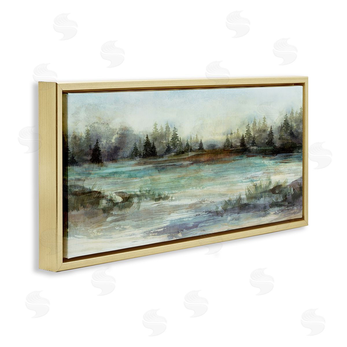 Nina Blue Woodland Nature Pond Landscape