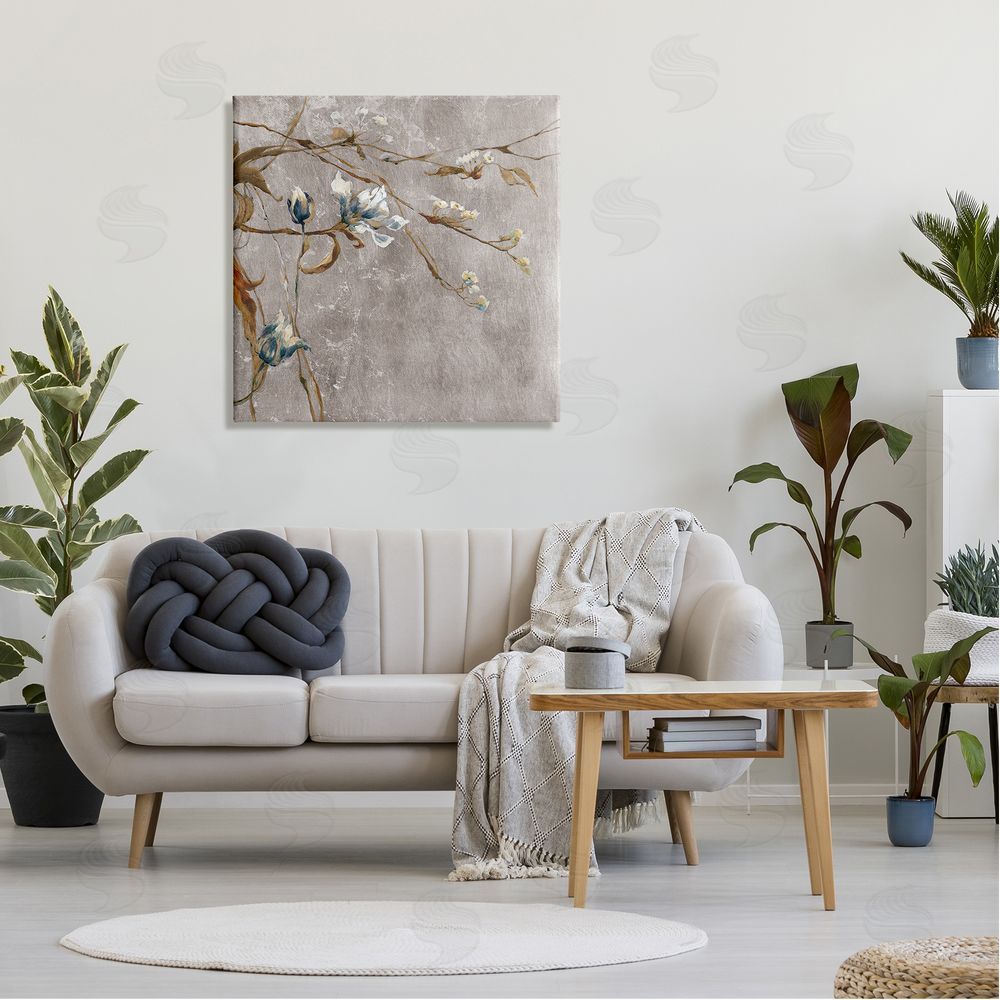 Liz Jardine Traditional Tree Flower Buds Canvas Wall Art in Room