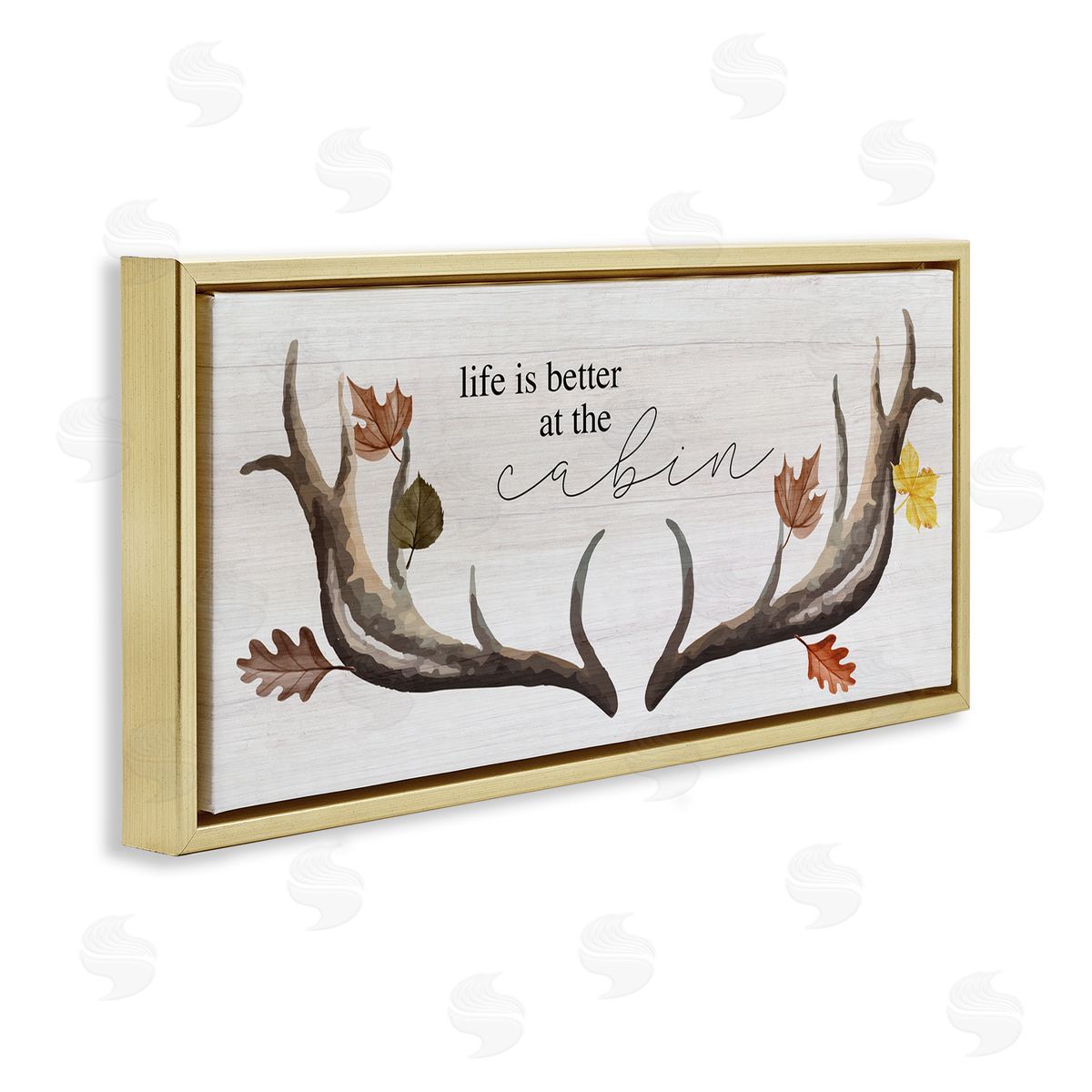 Stupell Studio Life Better at Cabin Antlers