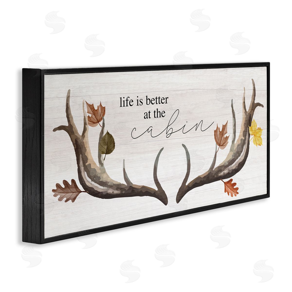 Stupell Studio Life Better at Cabin Antlers