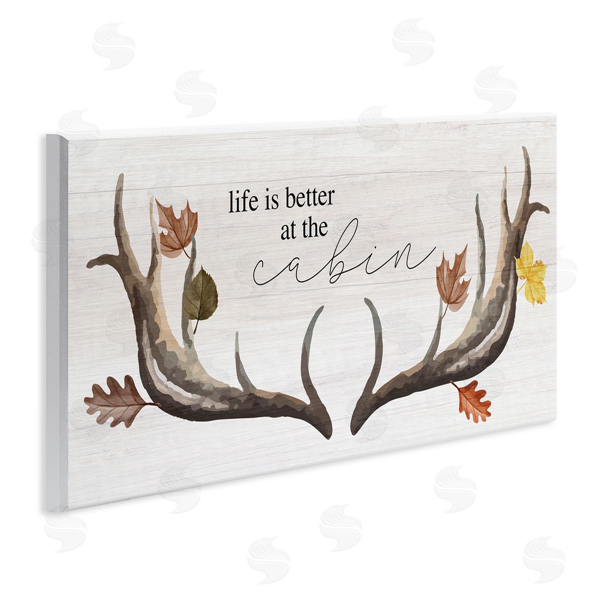Stupell Studio Life Better at Cabin Antlers