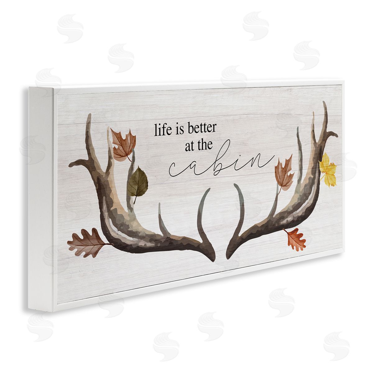 Stupell Studio Life Better at Cabin Antlers