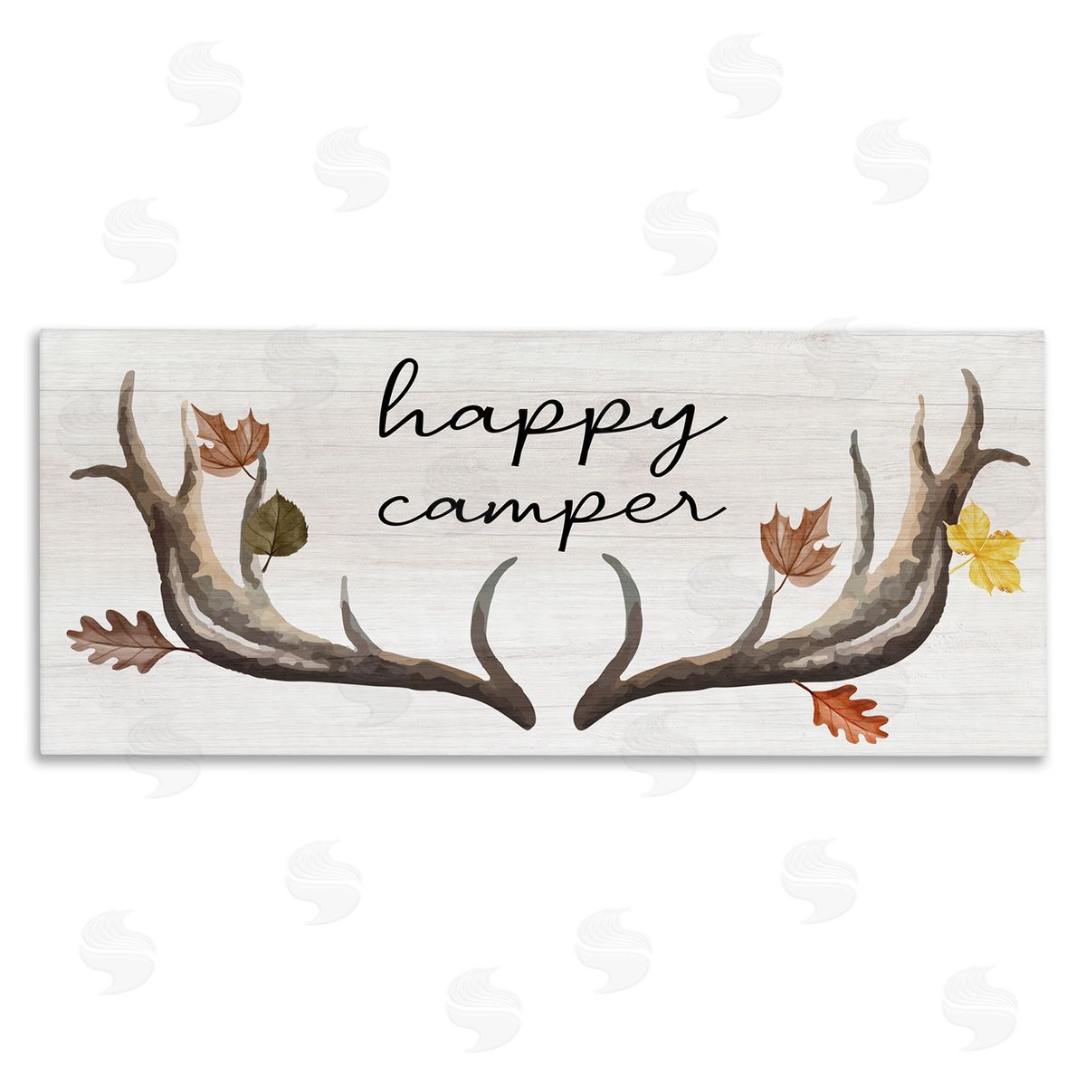 Stupell Studio Happy Camper Autumnal Antlers