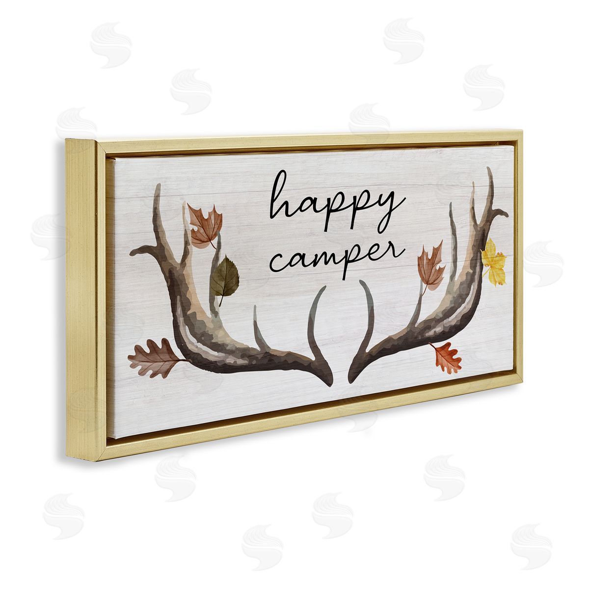 Stupell Studio Happy Camper Autumnal Antlers