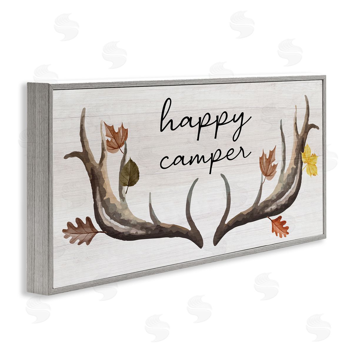 Stupell Studio Happy Camper Autumnal Antlers
