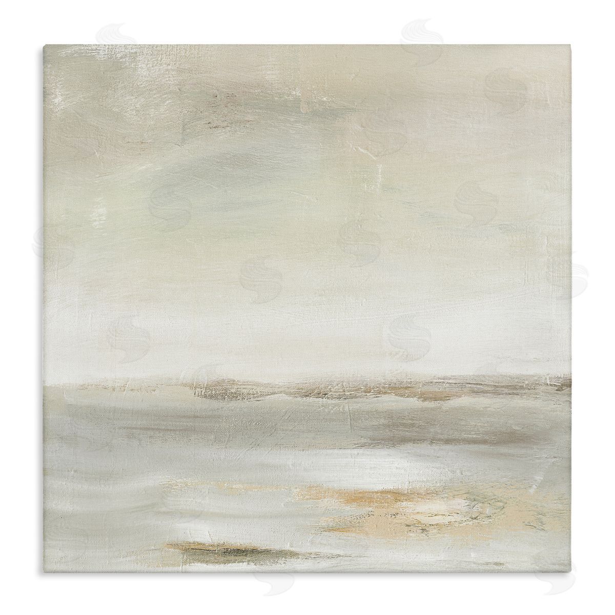 Judith Shapiro Beige Abstract Landscape Scene Stretched Canvas Wall Art Print