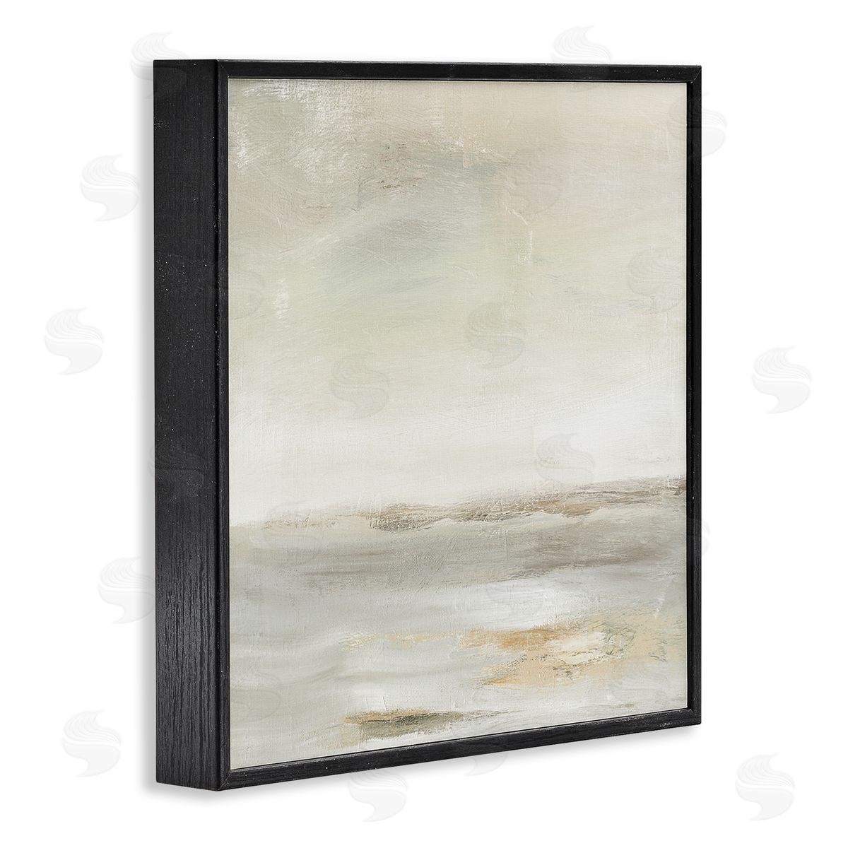 Judith Shapiro Beige Abstract Landscape Scene Black Framed Glicee Wall Art Print