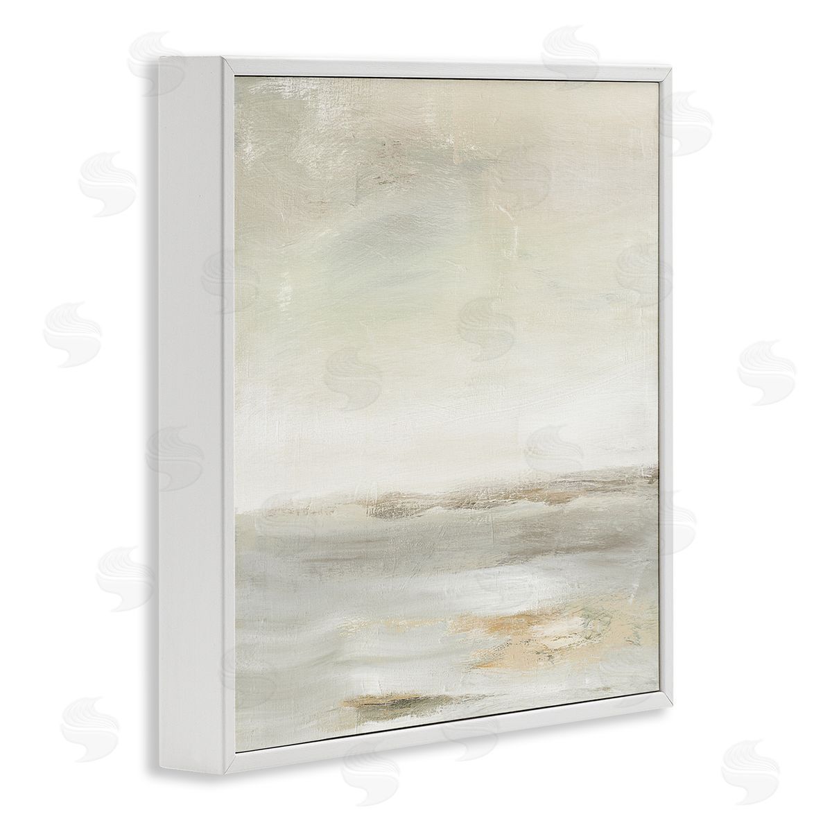 Judith Shapiro Beige Abstract Landscape Scene White Framed Glicee Wall Art Print