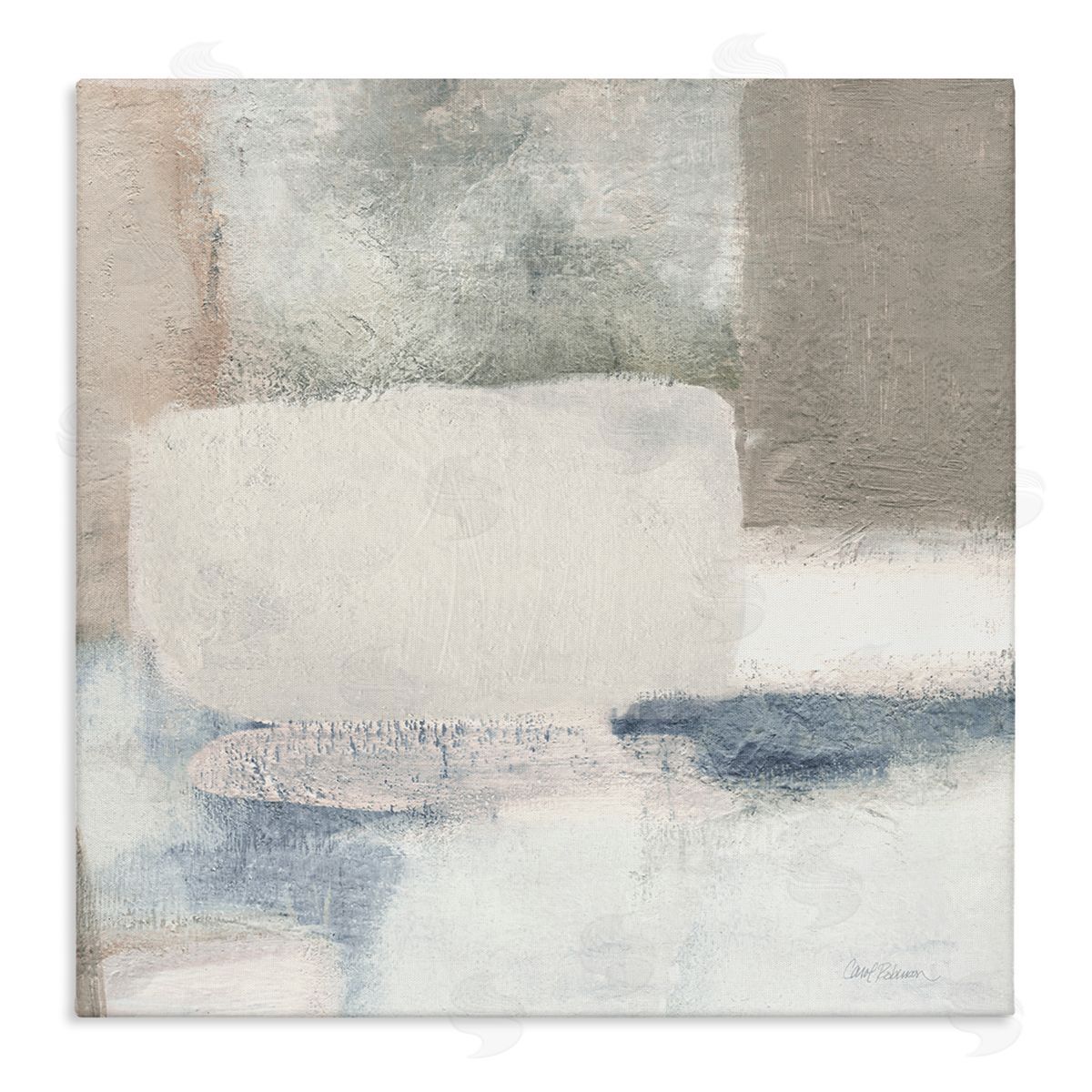 Carol Robinson Modern Rectangular Shapes Arrangement Stretched Canvas Wall Art Print