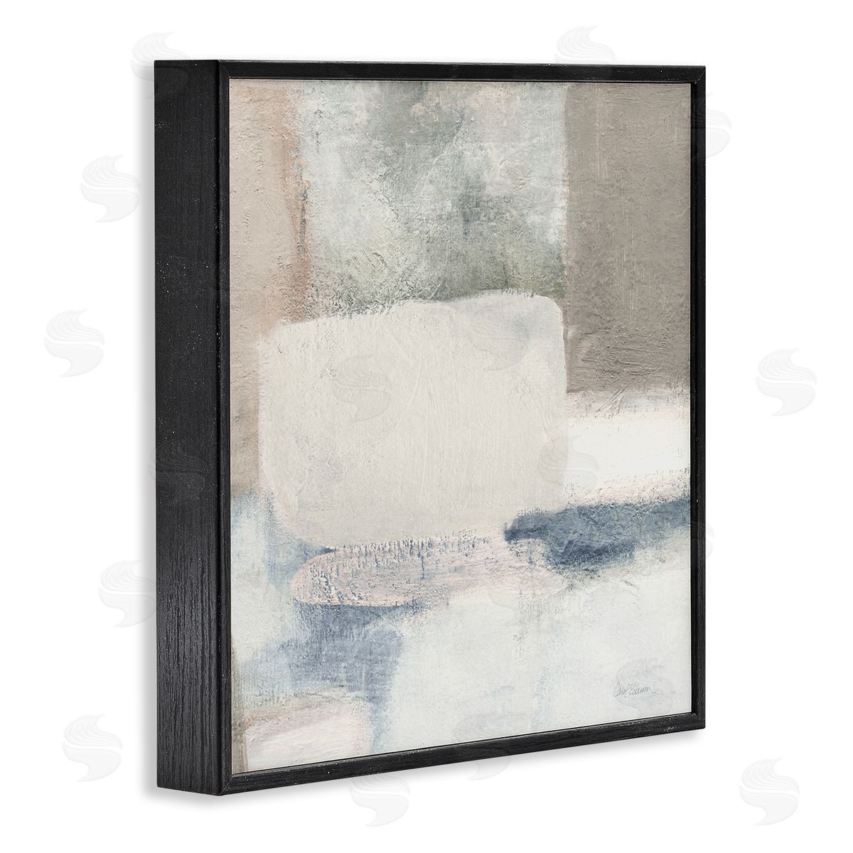 Carol Robinson Modern Rectangular Shapes Arrangement Black Framed Glicee Wall Art Print