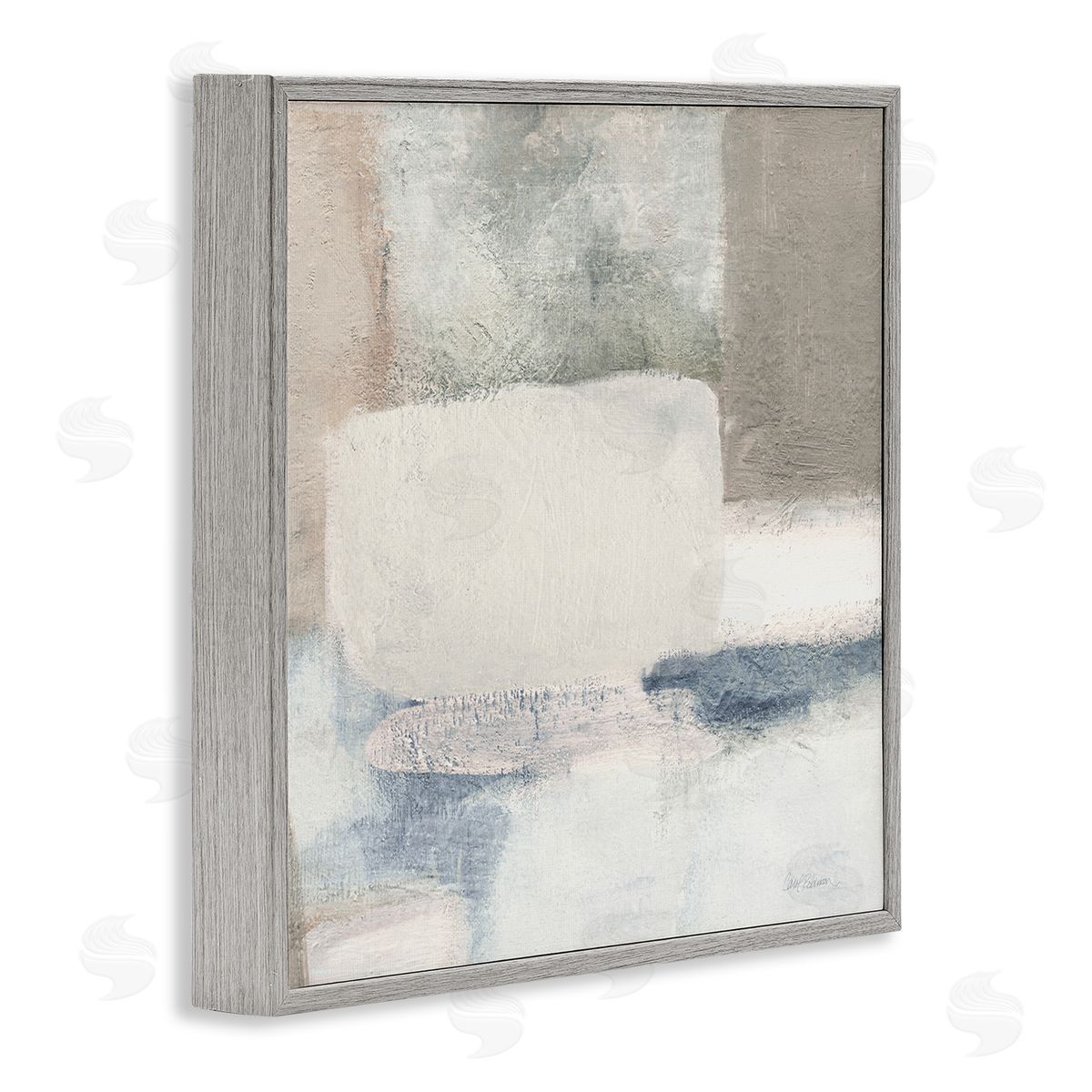 Carol Robinson Modern Rectangular Shapes Arrangement Gray Framed Glicee Wall Art Print