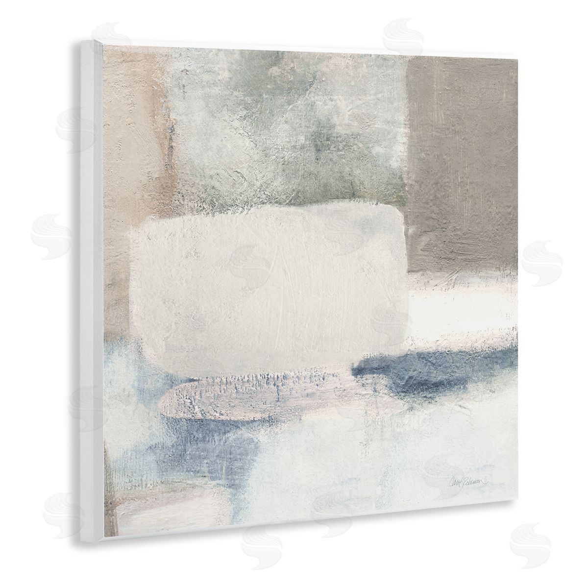 Carol Robinson Modern Rectangular Shapes Arrangement Wooden Wall Plaque Art Print