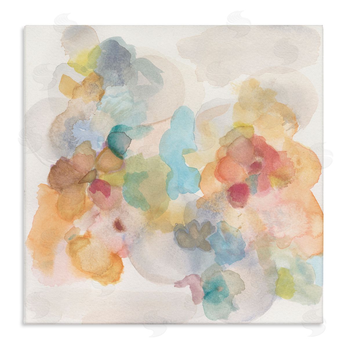 Soft Abstract Watercolor Splash Canvas Wall Art, Home Decor by Jodi Fuchs