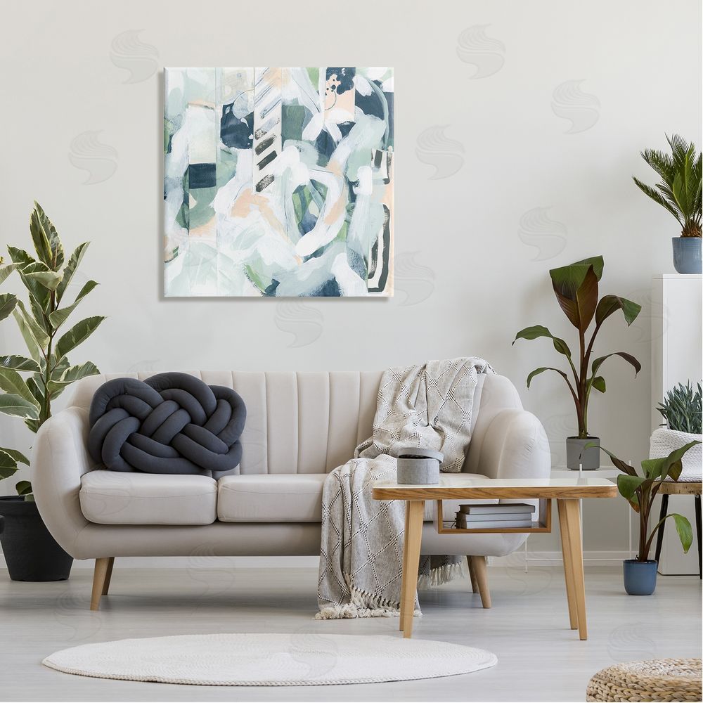 June Erica Vess Various Modern Shapes Arrangement Canvas Wall Art in Room