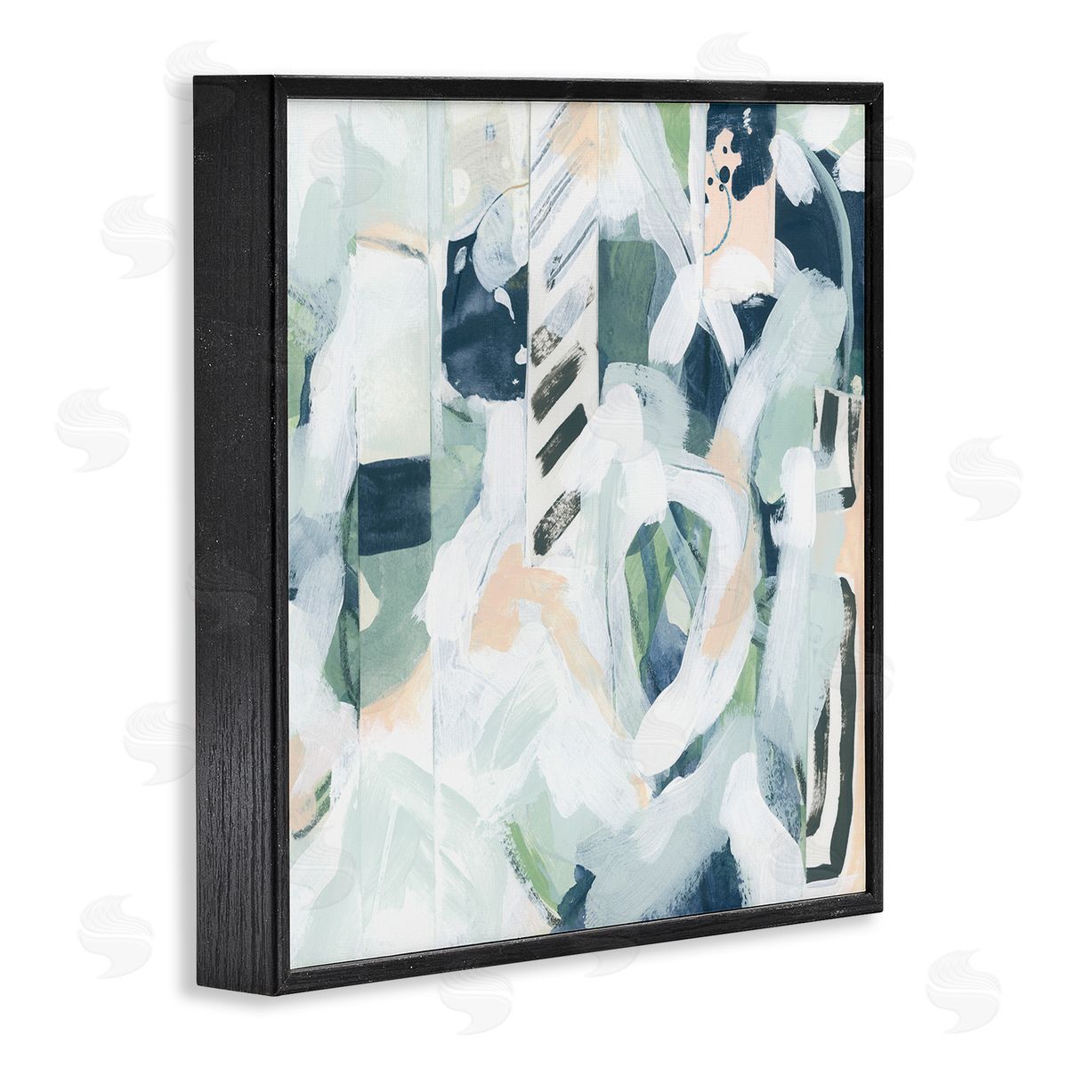 June Erica Vess Various Modern Shapes Arrangement Black Framed Glicee Wall Art Print