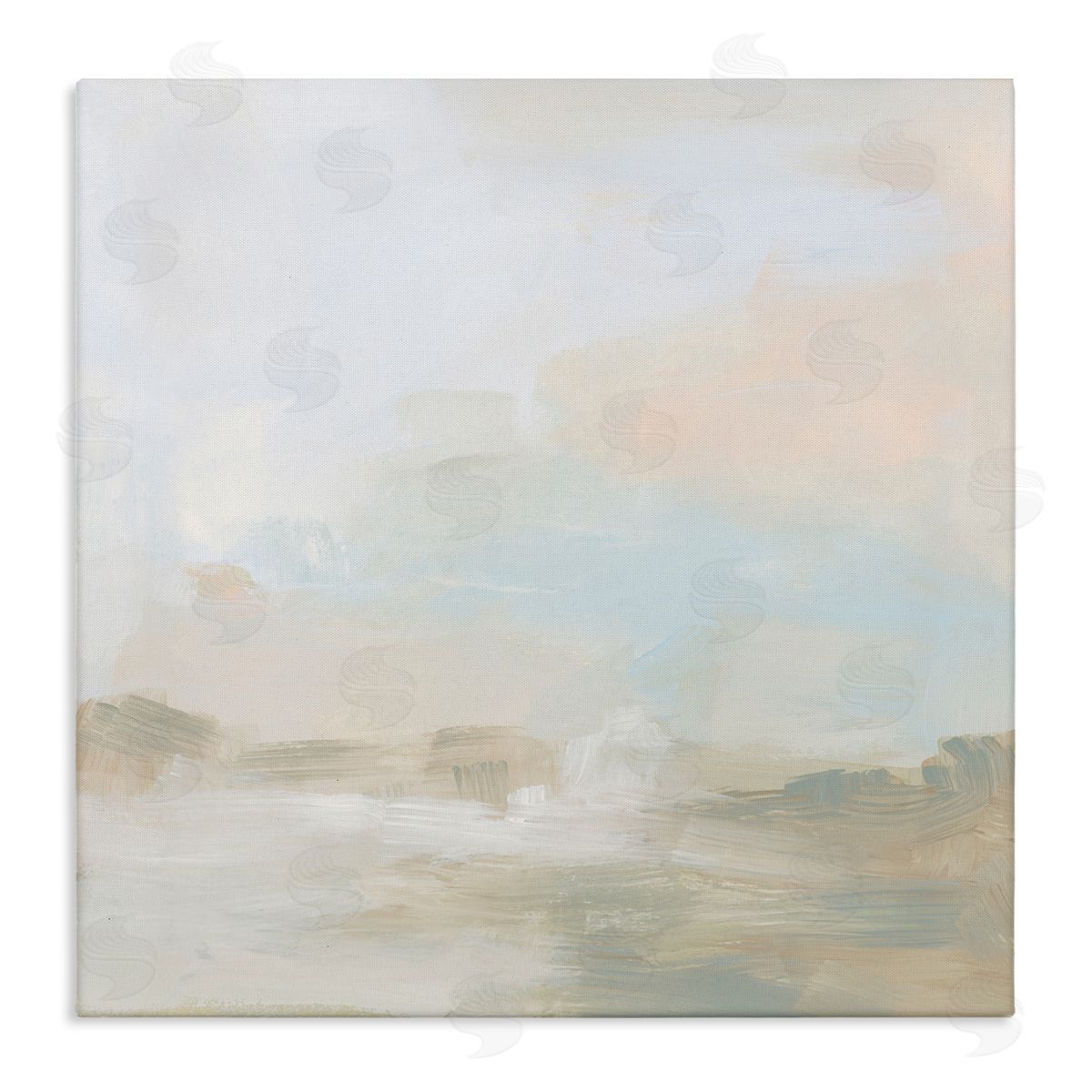 Modern Neutral Landscape Abstract Canvas Wall Art, Home Decor by June Erica Vess