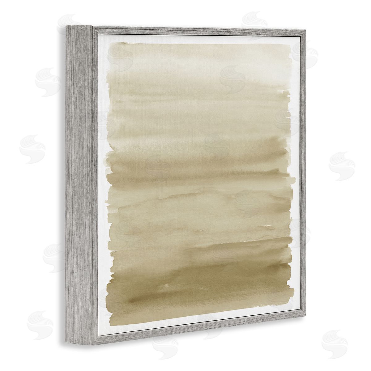 Allie Corbin Modern Ochre Gradient  Gray Framed Glicee Wall Art Print