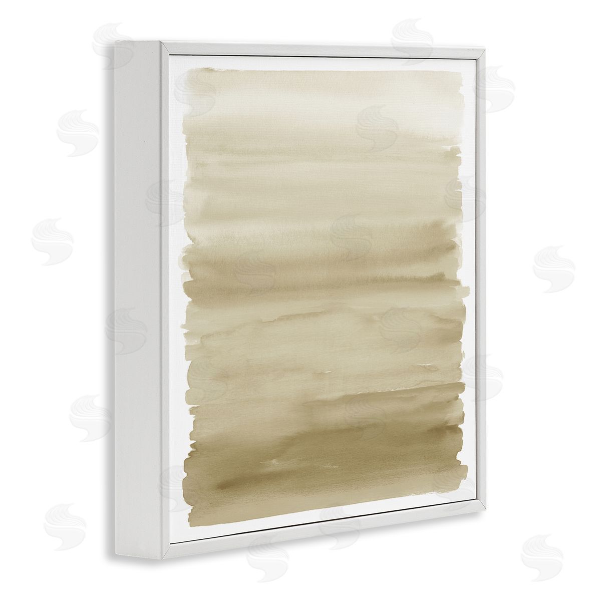 Allie Corbin Modern Ochre Gradient  White Framed Glicee Wall Art Print