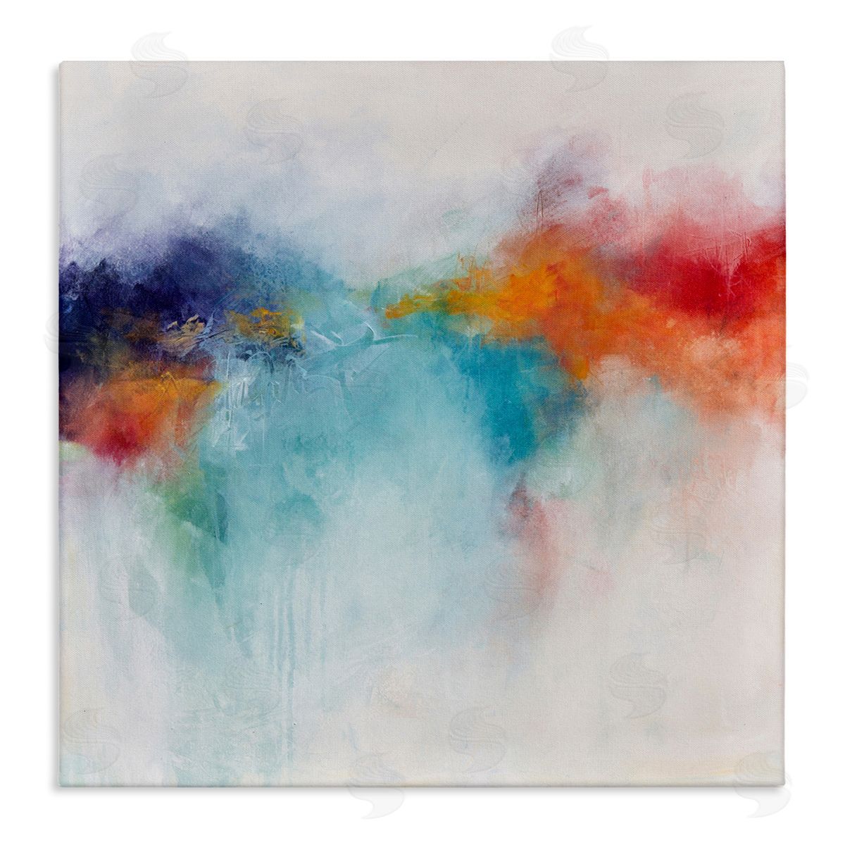 Karen Hale Vivid Modern Bold Arrangement Stretched Canvas Wall Art Print