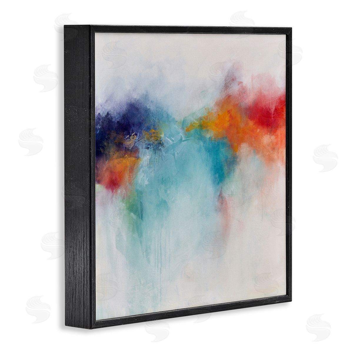 Karen Hale Vivid Modern Bold Arrangement Black Framed Glicee Wall Art Print