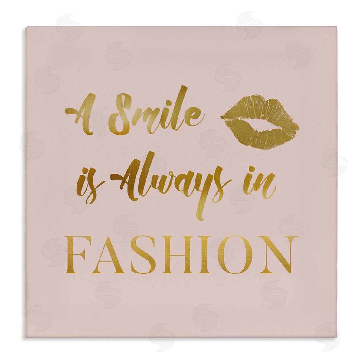 Carol Robinson Smile Always In Fashion Glam Stretched Canvas Wall Art Print