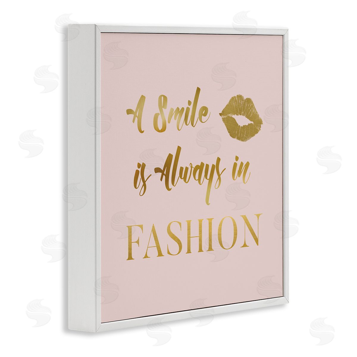 Carol Robinson Smile Always In Fashion Glam White Framed Glicee Wall Art Print