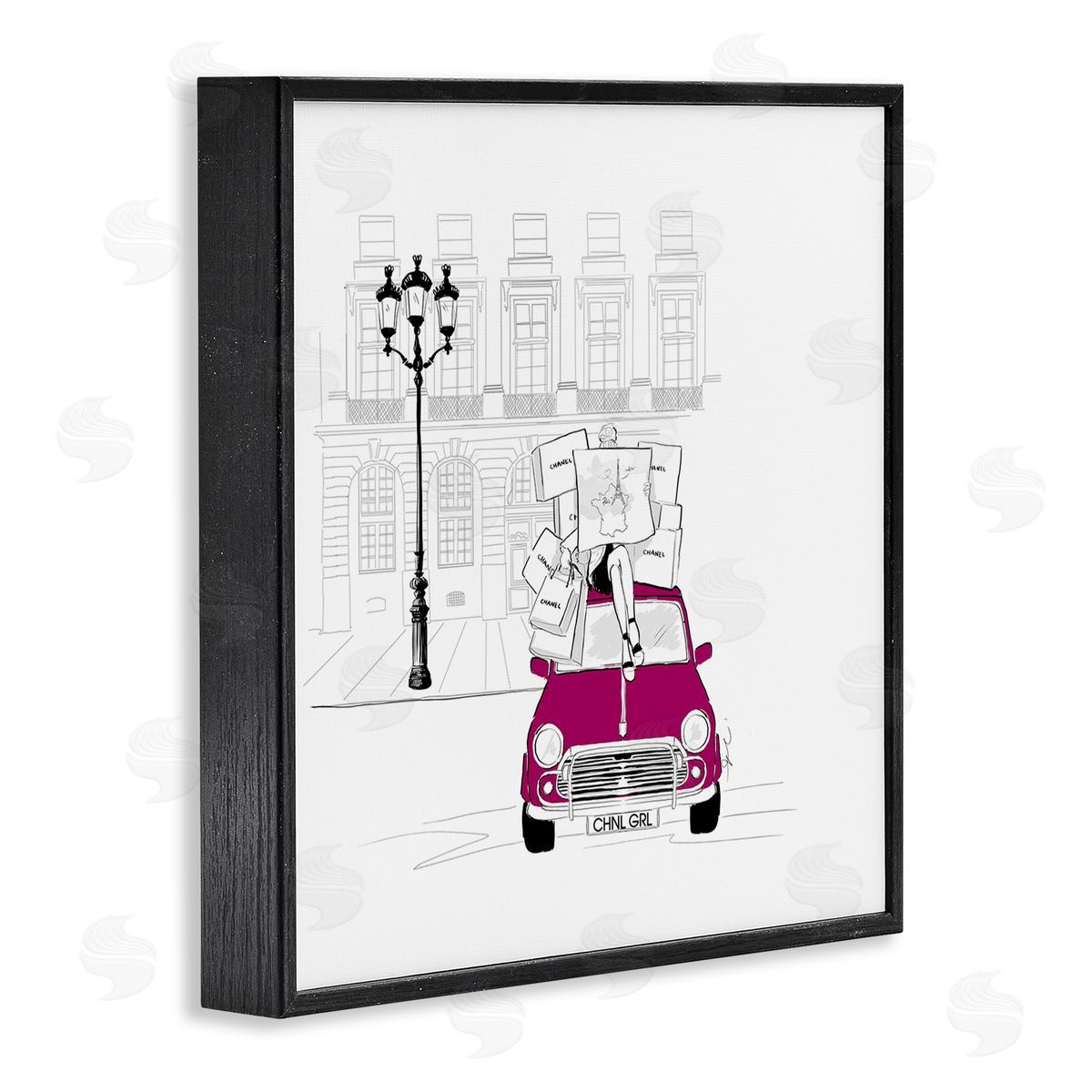 Alison Petrie Fashion Brand Shopping Town  Black Framed Glicee Wall Art Print