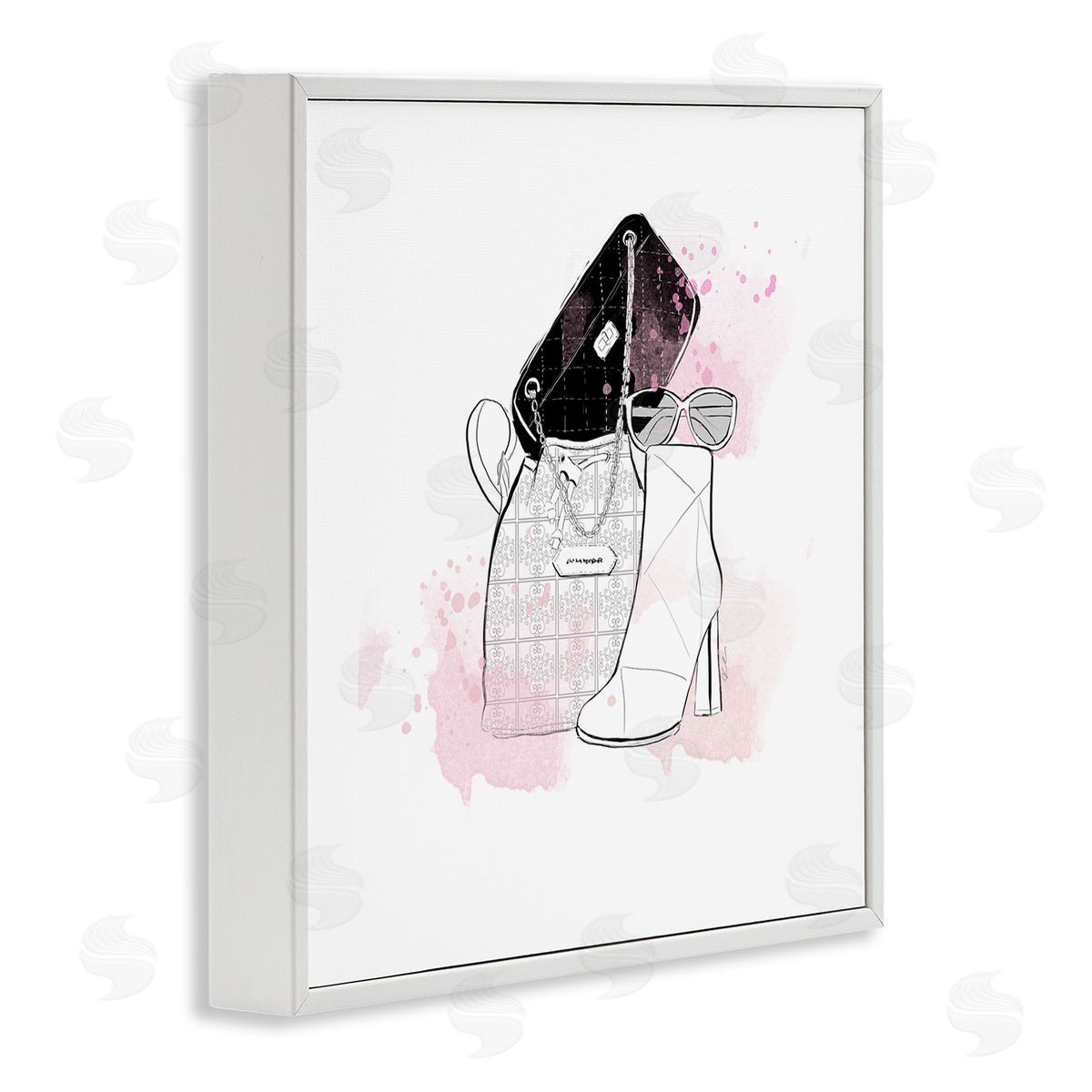 Alison Petrie Stylish Glam Fashion Purses White Framed Glicee Wall Art Print