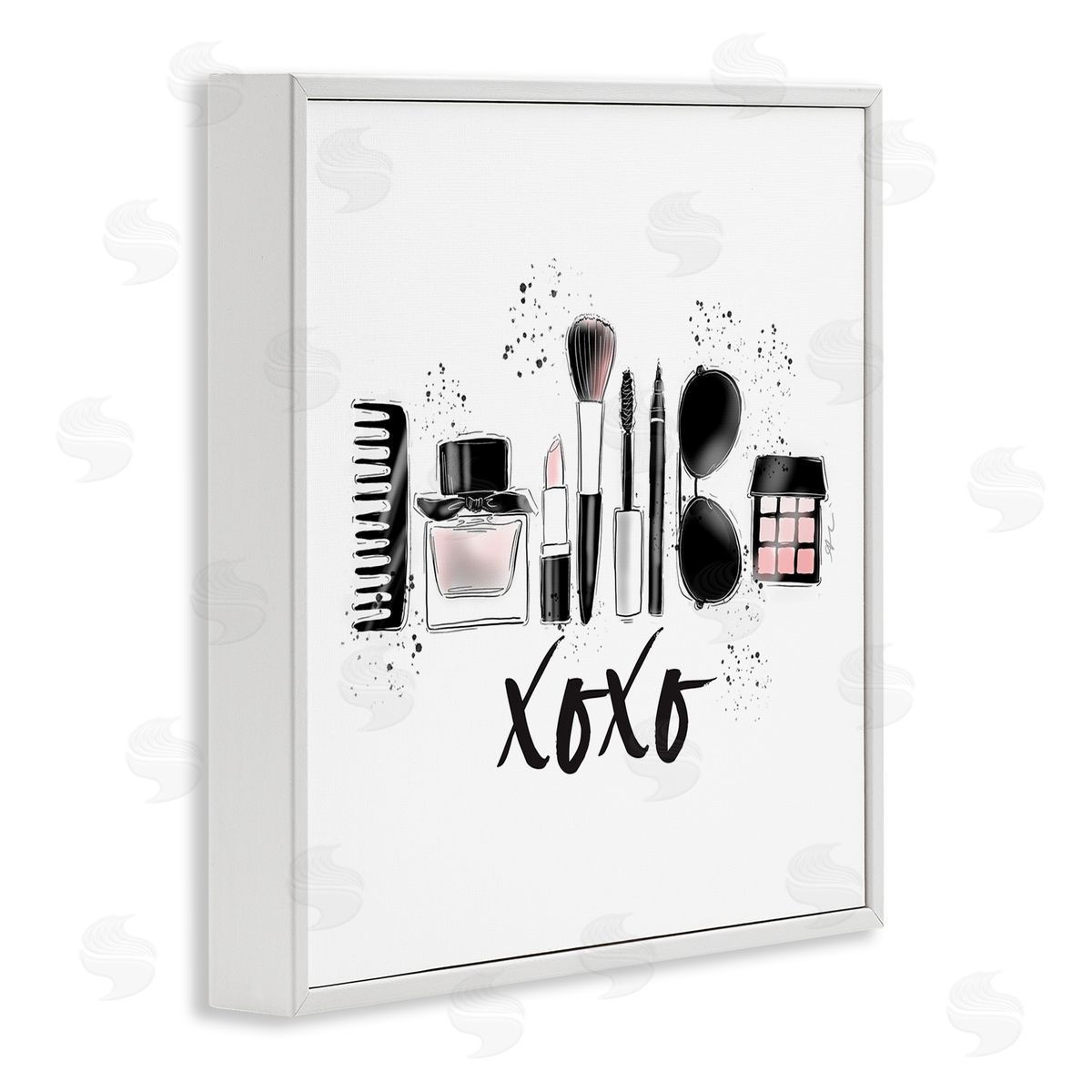 Alison Petrie Xoxo Various Glam Makeup  White Framed Glicee Wall Art Print